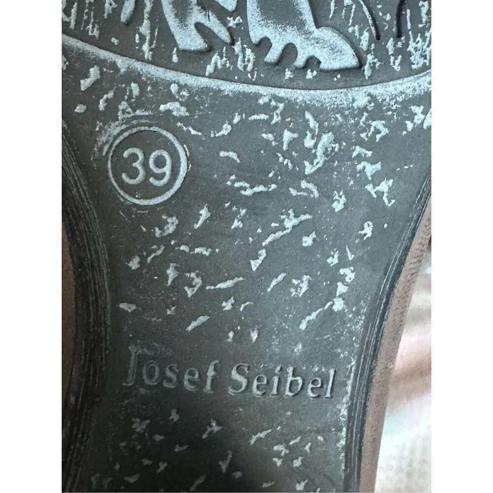 Josef Seibel Britney Side Zip Ankle Bootie Taupe Brown Size 39 US 8 - 8.5